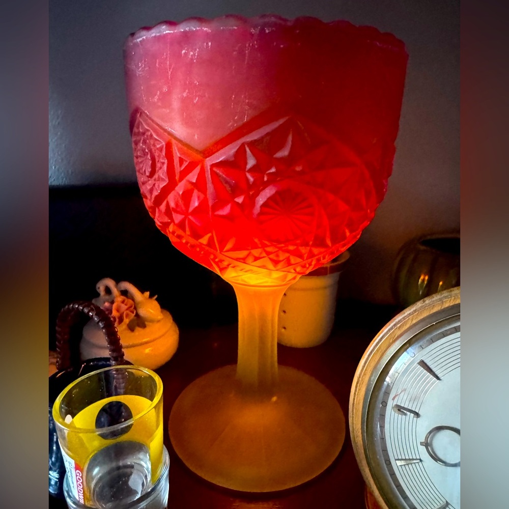 Red and yellow goblet matte finish